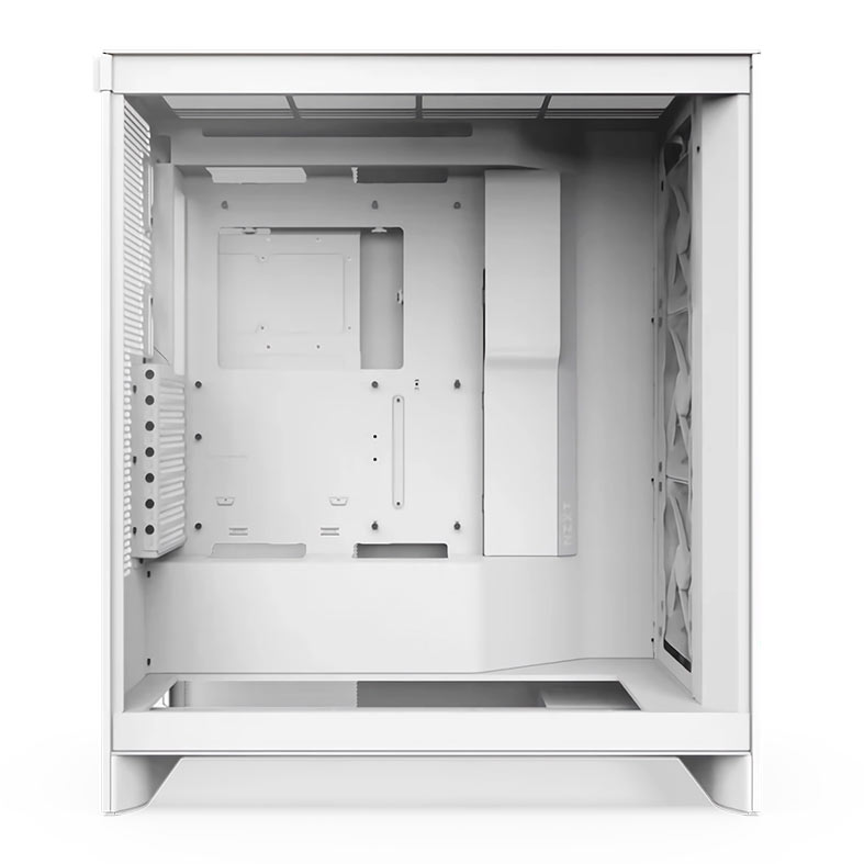 Gabinete Gamer NZXT H7 Flow, RGB, Mid-Tower, Lateral de Vidro, Com 3 Fans, Branco, CM-H72FW-R1 - miniatura 4