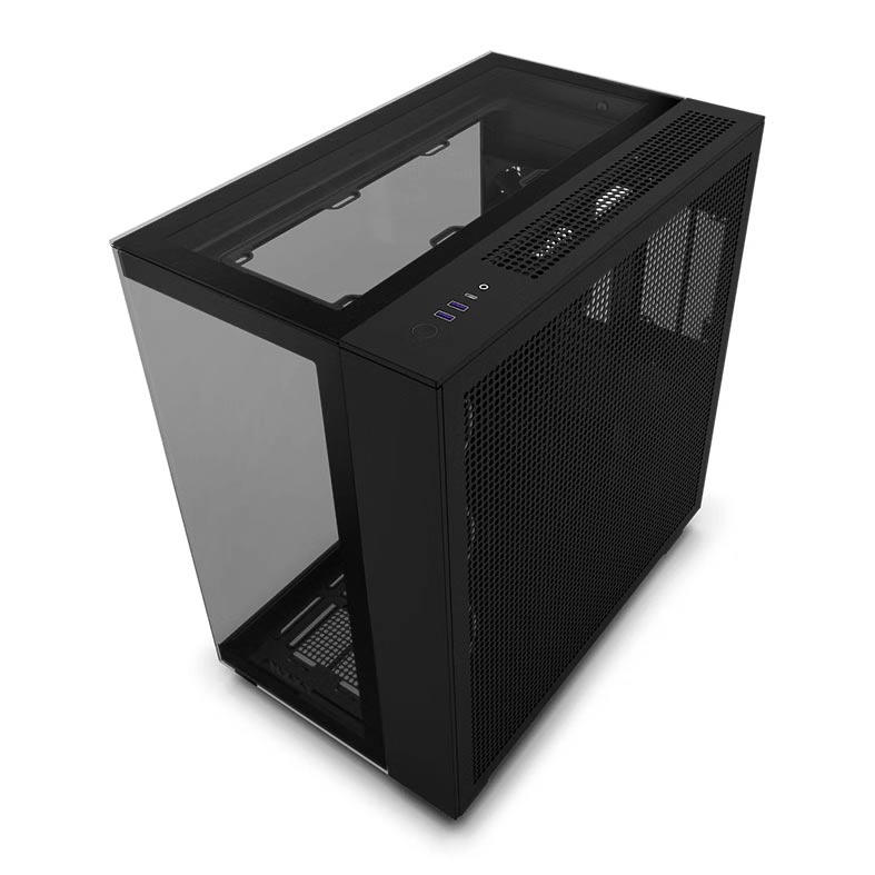 Gabinete Gamer NZXT H9 Elite, RGB, Mid-Tower, Lateral de Vidro, Com 4 Fans, Preto, CM-H91EB-01 - miniatura 3
