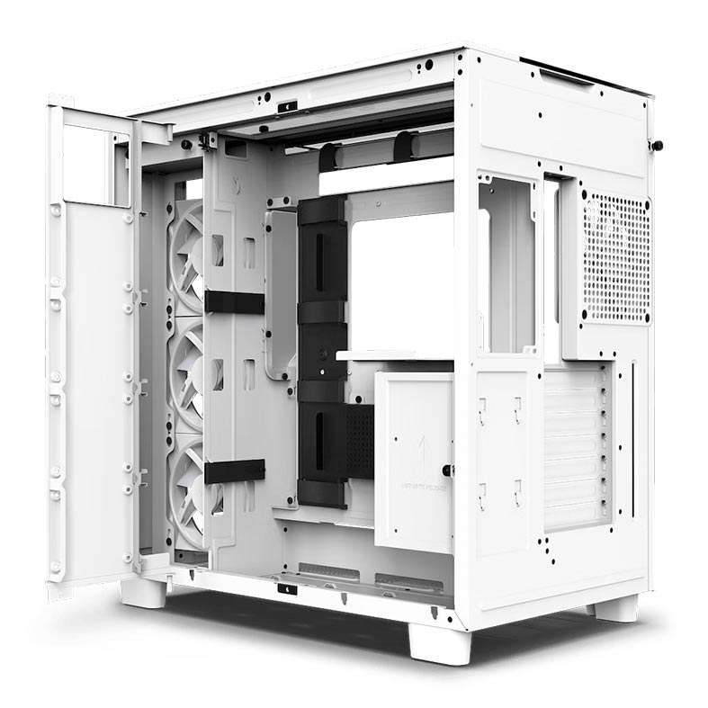 Gabinete Gamer NZXT H9 Elite, RGB, Mid-Tower, Lateral de Vidro, Com 4 Fans, Branco, CM-H91EW-01 - miniatura 6