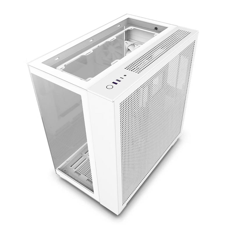 Gabinete Gamer NZXT H9 Elite, RGB, Mid-Tower, Lateral de Vidro, Com 4 Fans, Branco, CM-H91EW-01 - miniatura 3