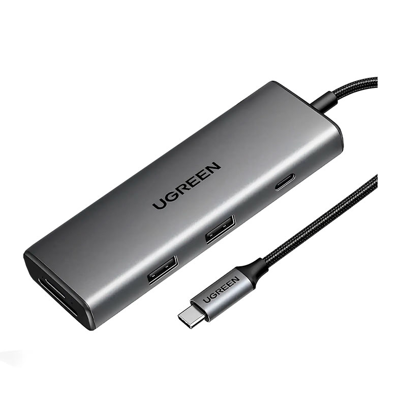 Adaptador Ugreen Hub USB-C RJ45 GIGA/HDMI/3P USB-A 3.0/SD/TF/VGA/USB-C 100W, CM498 - miniatura 3