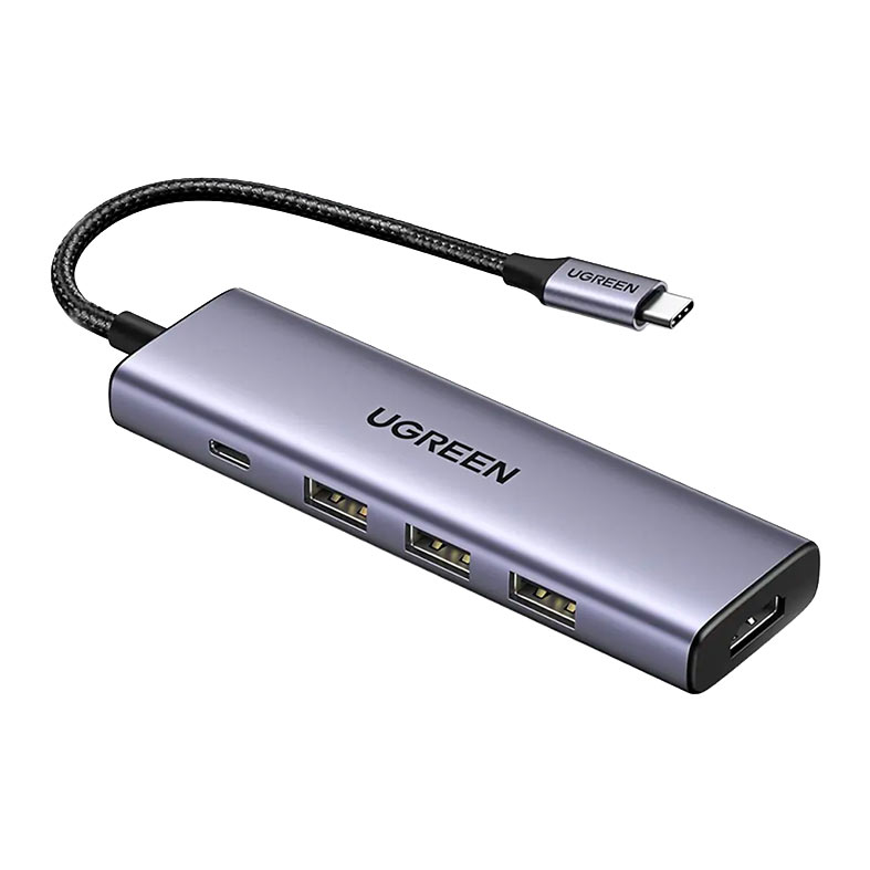 Adaptador Ugreen Hub USB-C Com 3 Portas USB-A 3.0/HDMI/SD/TF, CM511 - imagem 1