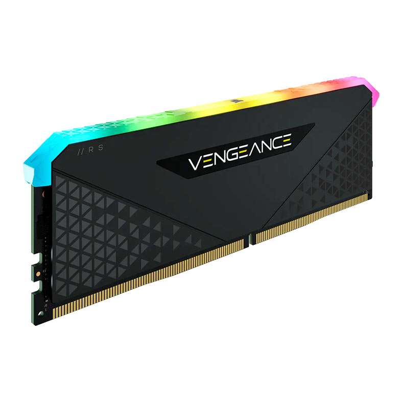 Memoria Corsair Vengeance RGB RS, 16GB (1x16GB), DDR4, 3200MHz, C16, Preto, CMG16GX4M1E3200C16 - miniatura 3