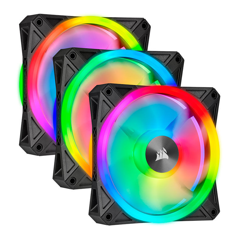 Kit Ventoinhas Corsair QL120 RGB 3x120mm, CO-9050098-WW - imagem 1