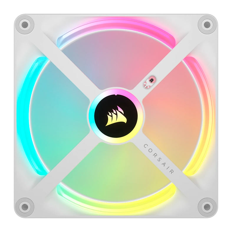 Kit Ventoinhas Corsair Icue Link QX140 PWM, RGB, 140mm, 2x140mm, Branco, CO-9051008-WW - miniatura 7