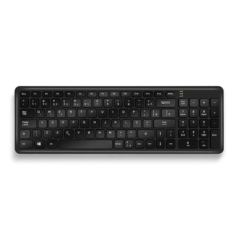 Kit Teclado e Mouse GET Compact 2, ABNT2, Wireless, Preto, COMPACT2-BK - miniatura 4