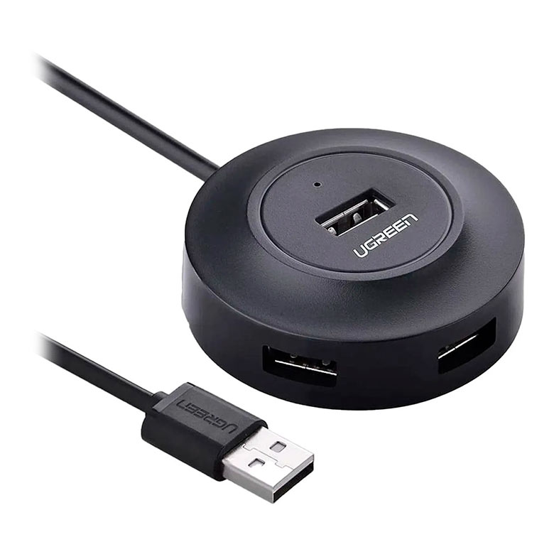 Adaptador Ugreen Hub Com 4 Portas USB 2.0, Preto, CR106 - miniatura 3