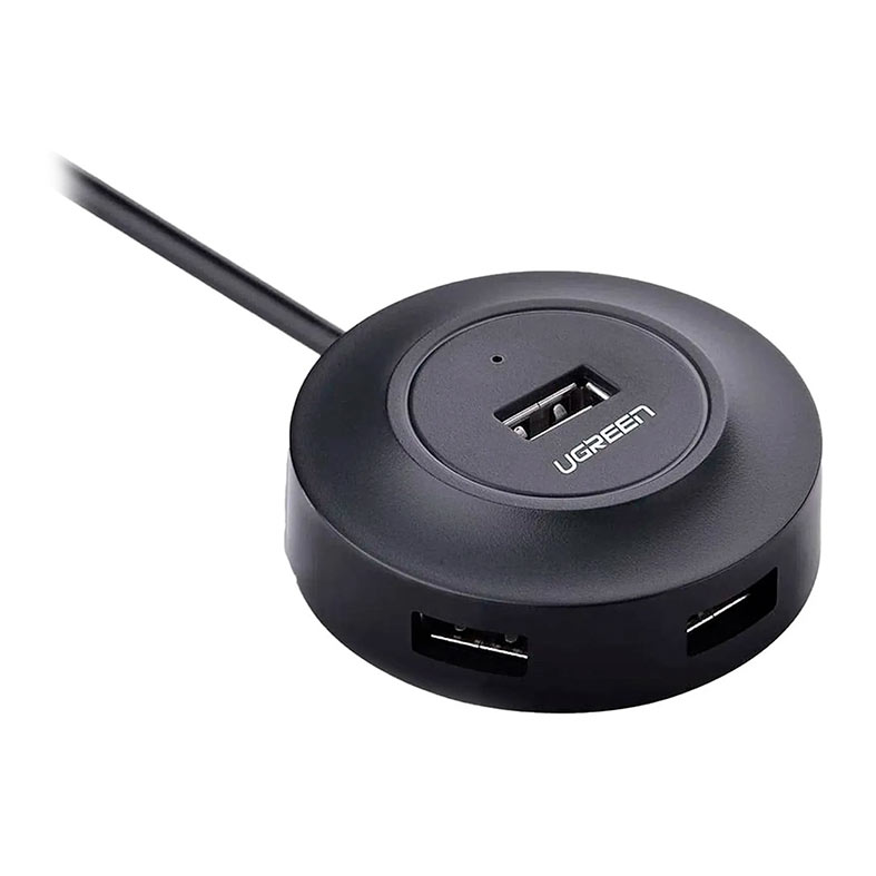 Adaptador Ugreen Hub Com 4 Portas USB 2.0, Preto, CR106 - imagem 1