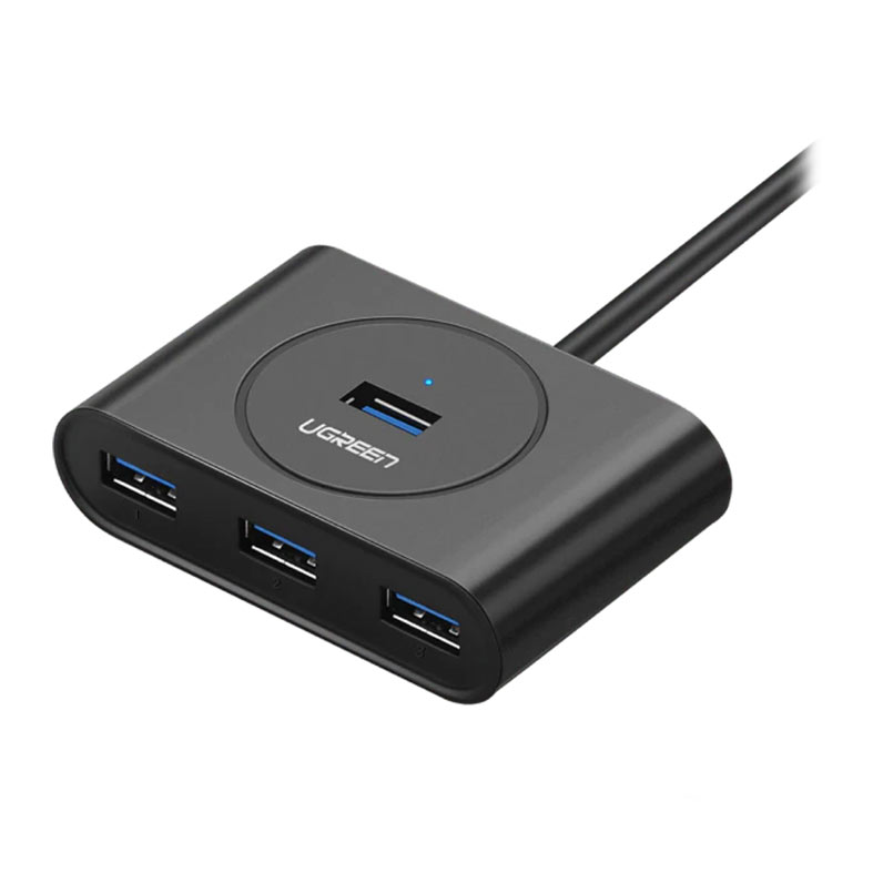 Adaptador Ugreen Hub Com 4 Portas USB-A 3.0, Preto, CR113 - imagem 1
