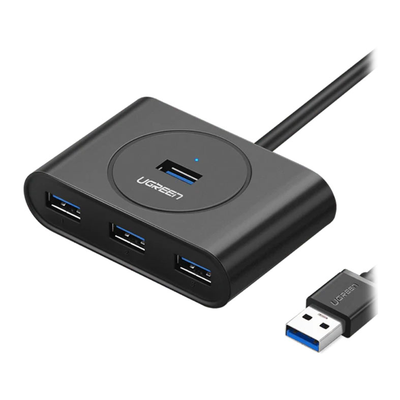 Adaptador Ugreen Hub Com 4 Portas USB-A 3.0, Preto, CR113 - miniatura 3
