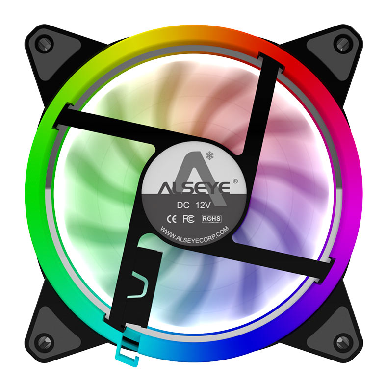 Ventoinha Alseye CR120, Rainbow, 120mm, Preto, CR120-BLACK - miniatura 7