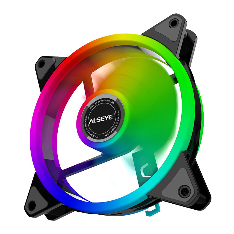 Ventoinha Alseye CR120, Rainbow, 120mm, Preto, CR120-BLACK - miniatura 6