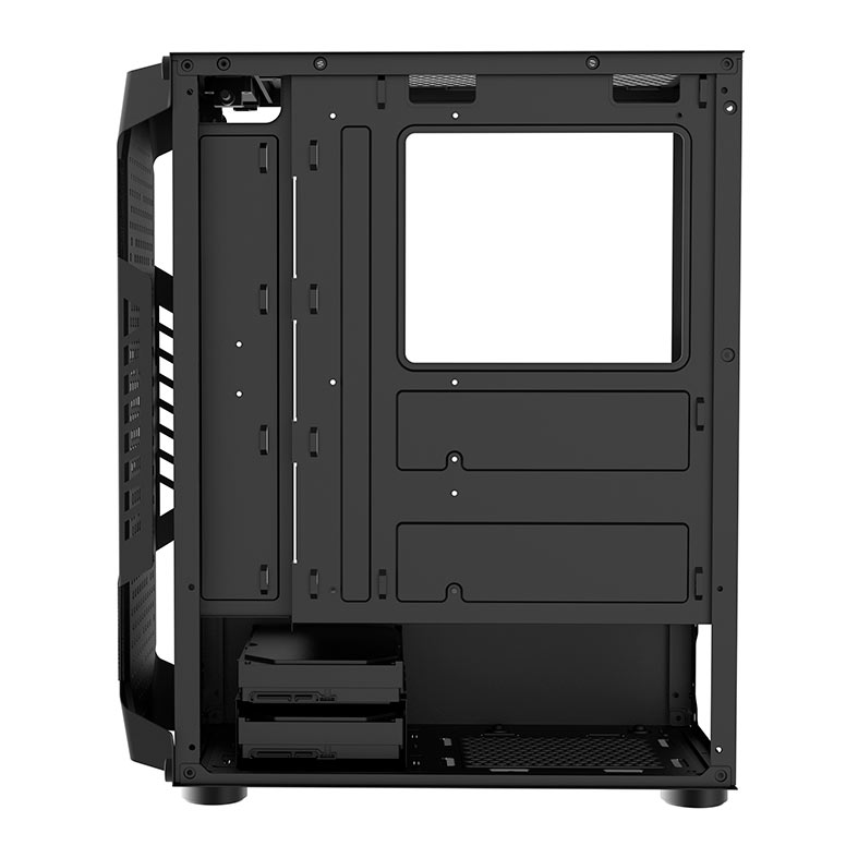 Gabinete Gamer Alseye Cream, Mid-Tower, Lateral de Vidro, Preto, CREAM-BK - miniatura 9