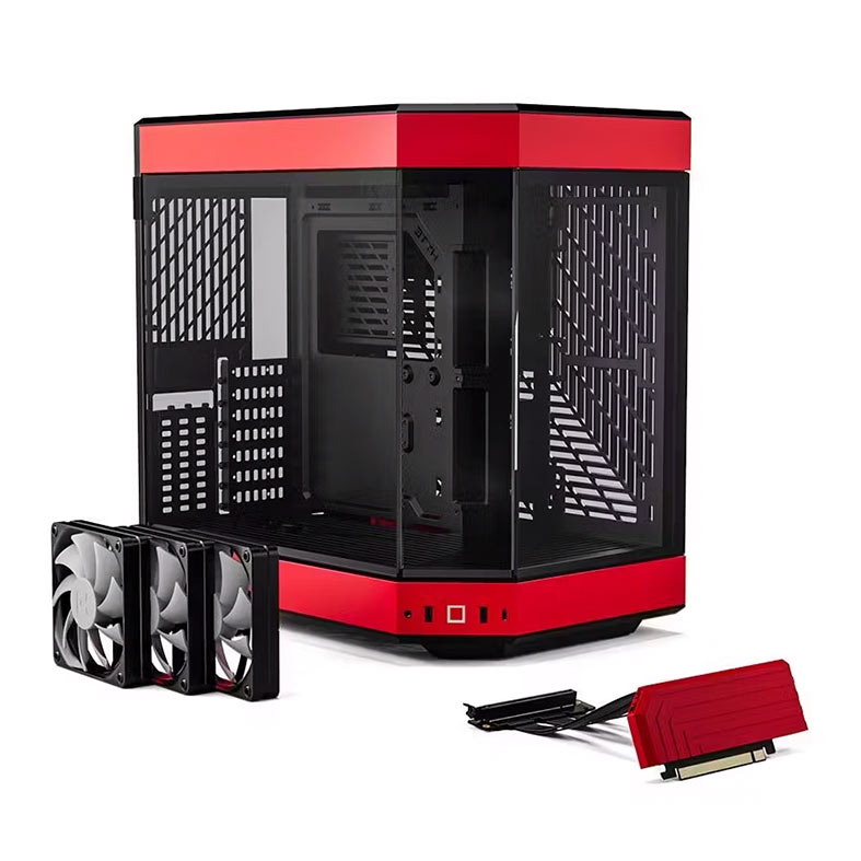 Gabinete Gamer Hyte 60, Mid-Tower, Lateral de Vidro, Preto e Vermelho, CS-HYTE-Y60-BR - miniatura 9