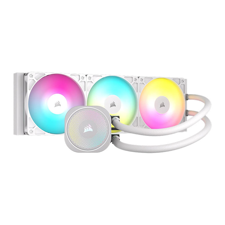 Water Cooler Corsair Nautilus 360 RS, ARGB, 360mm, Branco, CW-9060095-WW - imagem 1