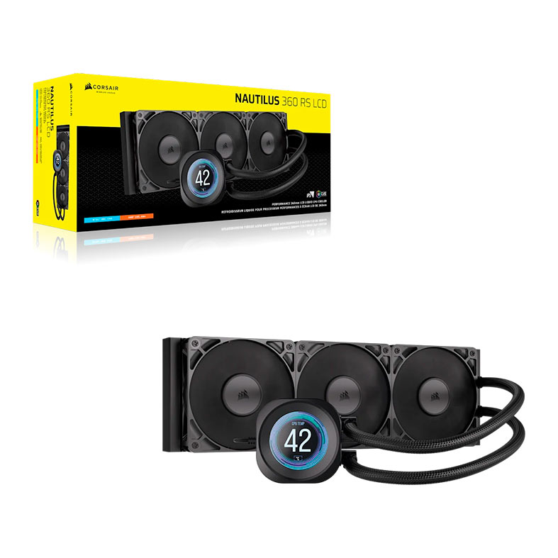 Water Cooler Corsair Nautilus 360, 360mm, Preto, CW-9061033-WW - miniatura 3