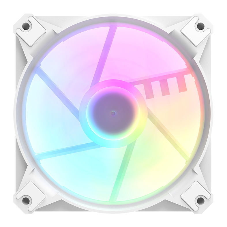 Ventoinha Aigo Darkflash CX6, 120mm, ARGB, Branco, CX6-WHITE - imagem 1
