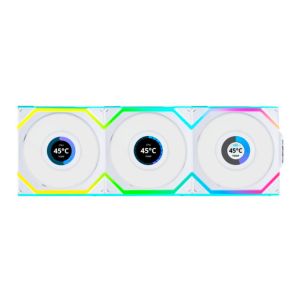 Kit Ventoinhas Lian Li Uni Fan SL Wireless Reverse Blade, ARGB, 3x120mm, Branco, 12RSLLCD1W3W Kit Ventoinhas Lian Li Uni Fan SL Wireless Reverse Blade, ARGB, 3x120mm, Branco, 12RSLLCD1W3W