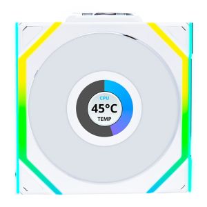Ventoinha Lian Li Uni Fan SL Wireless LCD, ARGB, 120mm, Branco, 12SLLCD1W1W Ventoinha Lian Li Uni Fan SL Wireless LCD, ARGB, 120mm, Branco, 12SLLCD1W1W