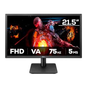 Monitor Gamer LG, 21.5 Pol VA, FHD, 5ms, 75Hz, FreeSync, HDMI/VGA, 22MP410-B