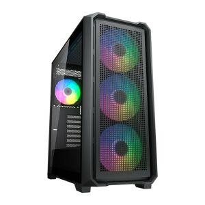 Gabinete Cougar MX600 Air, ARGB, Mid-Tower, Lateral Vidro, Com 4 Fans, Preto, 382SC90.0001 Gabinete Cougar MX600 Air, ARGB, Mid-Tower, Lateral Vidro, Com 4 Fans, Preto, 382SC90.0001