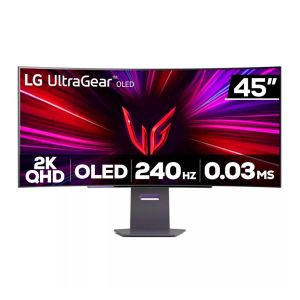 Monitor Gamer LG UltraGear, 45 Pol, OLED, Curvo, 2k QHD, 0.03ms, 240Hz, FreeSync, G-Sync, HDMI/DP, 45GS95QE-B Monitor Gamer LG UltraGear, 45 Pol, OLED, Curvo, 2k QHD, 0.03ms, 240Hz, FreeSync, G-Sync, HDMI/DP, 45GS95QE-B