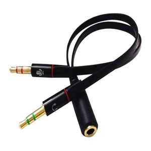 Adaptador MD9 2xP2 Mic + Fone (M) para P3 (F), 8042 Adaptador MD9 2xP2 Mic + Fone (M) para P3 (F), 8042