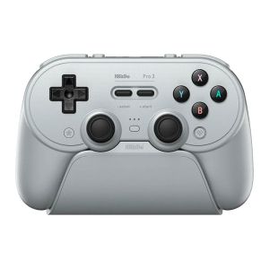 Controle 8BitDo Pro 3, Bluetooth, Cinza, 80GQ01 Controle 8BitDo Pro 3, Bluetooth, Cinza, 80GQ01