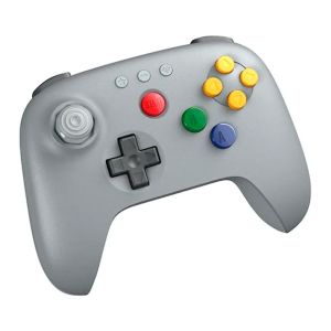 Controle 8BitDo 64, Bluetooth, Cinza, 80NE16 Controle 8BitDo 64, Bluetooth, Cinza, 80NE16