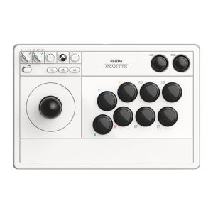 Controle 8BitDo Arcade Stick, Para Xbox, Wireless, Branco, 81JA01D Controle 8BitDo Arcade Stick, Para Xbox, Wireless, Branco, 81JA01D