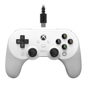 Controle 8BitDo Pro 2 Hall Edition, Tipo-C, Branco, 82BB03E Controle 8BitDo Pro 2 Hall Edition, Tipo-C, Branco, 82BB03E