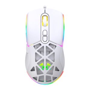 Mouse Gamer Fortrek Striker, RGB, 12800PI, 7 Botoes, Branco, 85979 Mouse Gamer Fortrek Striker, RGB, 12800PI, 7 Botoes, Branco, 85979