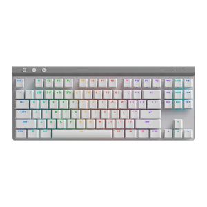 Teclado Mecanico Logitech G515 TKL Lightspeed, RGB, Switch GL Brown, Tri-Mode, Branco, 920-012535 Teclado Mecanico Logitech G515 TKL Lightspeed, RGB, Switch GL Brown, Tri-Mode, Branco, 920-012535