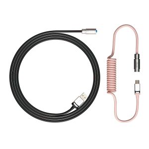 Cabo Para Teclado Akko, USB-A/USB-C, 1.5m, Black e Pink, AKKO-BLACK-PINK Cabo Para Teclado Akko, USB-A/USB-C, 1.5m, Black e Pink, AKKO-BLACK-PINK