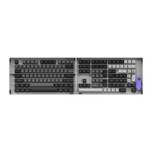 Conjunto de Teclas Akko ASA Profile, PBT Double Shot, Black e Silver, AKKO-KEYCAP-BS Conjunto de Teclas Akko ASA Profile, PBT Double Shot, Black e Silver, AKKO-KEYCAP-BS