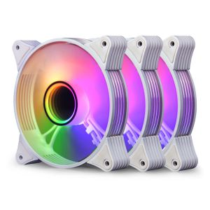 Kit Ventoinhas Aigo Darkflash AR12 Pro, ARGB, 3x120mm, Branco, AR12-PRO-3IN1-WH Kit Ventoinhas Aigo Darkflash AR12 Pro, ARGB, 3x120mm, Branco, AR12-PRO-3IN1-WH