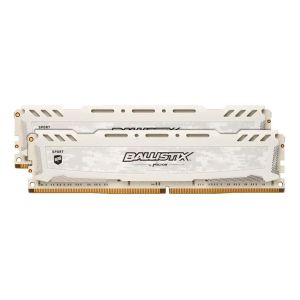 Memoria Crucial Ballistix Sport LT 8GB (2x4) DDR4 2666Mhz Branca, BLS2K4G4D26BFSC Memoria Crucial Ballistix Sport LT 8GB (2x4) DDR4 2666Mhz Branca, BLS2K4G4D26BFSC