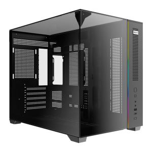 Gabinete Redragon Wideload Horizon, Mini Tower, Lateral de Vidro, Sem Fans, Preto, CA-619B Gabinete Redragon Wideload Horizon, Mini Tower, Lateral de Vidro, Sem Fans, Preto, CA-619B