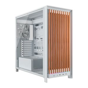 Gabinete Corsair Frame 5000D Wood RS, Mid Tower, Lateral de Vidro, Com 3 Fans, Branco, CC-9011354-WW Gabinete Corsair Frame 5000D Wood RS, Mid Tower, Lateral de Vidro, Com 3 Fans, Branco, CC-9011354-WW