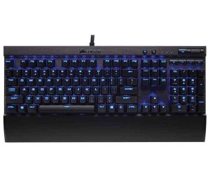 Teclado Gaming Corsair K70 LUX Mecânico LED Blue Cherry MX Red, CH