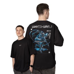 Camiseta Oversized Pichau Originals Cyber Synth, CMS-PG-CYBER
