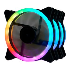 OPENBOX Kit Ventoinhas Redragon GC-F011, RGB, 3x120mm, Preto, F011 OPENBOX Kit Ventoinhas Redragon GC-F011, RGB, 3x120mm, Preto, F011
