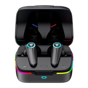 Fone de Ouvido Gamer Force One Sonic Boom, TWS, RGB, Bluetooth, Preto, FR.AU.SB.01 Fone de Ouvido Gamer Force One Sonic Boom, TWS, RGB, Bluetooth, Preto, FR.AU.SB.01