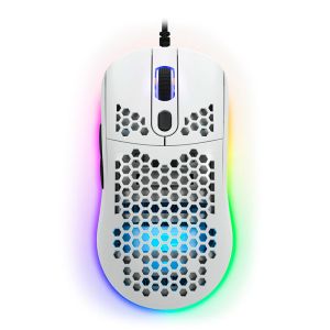 Mouse Gamer Force One Gripen, RGB, 12000DPI, 7 Botoes, Branco, FRC-GRP-WH Mouse Gamer Force One Gripen, RGB, 12000DPI, 7 Botoes, Branco, FRC-GRP-WH