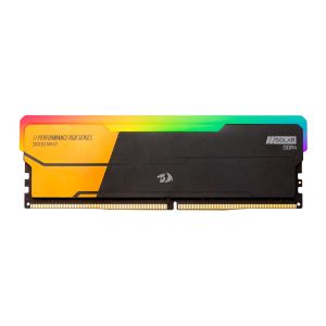 Memoria Redragon Solar, RGB, 8GB (1x8GB), DDR4, 3600MHz, C18, Preta e Dourada, GM-805 Memoria Redragon Solar, RGB, 8GB (1x8GB), DDR4, 3600MHz, C18, Preta e Dourada, GM-805