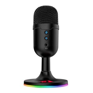 Microfone Gamer Redragon Pulsar, RGB, USB, Preto, GM303 Microfone Gamer Redragon Pulsar, RGB, USB, Preto, GM303