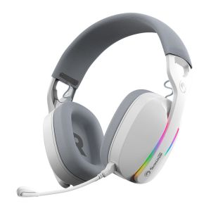 Headset Gamer Marvo Pulz 70W, RGB, Wireless, Drivers 40mm, Tri-Mode, Branco, HG9086W-WH Headset Gamer Marvo Pulz 70W, RGB, Wireless, Drivers 40mm, Tri-Mode, Branco, HG9086W-WH