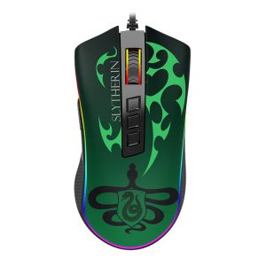 Mouse Gamer Redragon Cobra Harry Potter Slytherin, RGB, 12400DPI, 8 Botoes, Preto e Verde, HP-711S Mouse Gamer Redragon Cobra Harry Potter Slytherin, RGB, 12400DPI, 8 Botoes, Preto e Verde, HP-711S