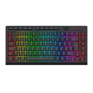 Teclado Membrana Redragon Crescent, RGB, 75%, USB, Preto, K524-RGB-PT Teclado Membrana Redragon Crescent, RGB, 75%, USB, Preto, K524-RGB-PT