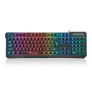 Teclado Gamer Motospeed K70L, Rainbow, Membrana, ABNT2, Preto, K70L Teclado Gamer Motospeed K70L, Rainbow, Membrana, ABNT2, Preto, K70L